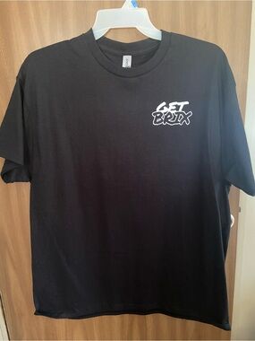 Men's Black Graphic Crew Tee